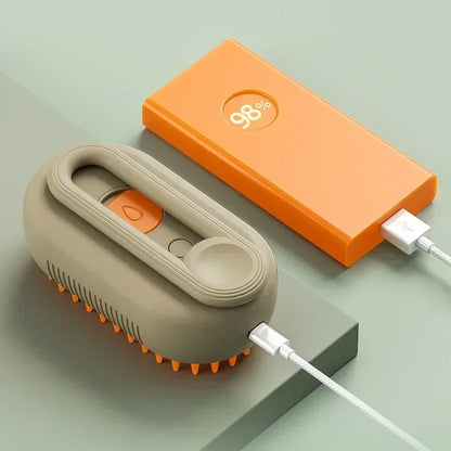 Pet Steam Brush for Cats and Dogs — 3 in 1 Spray Massage Grooming Comb, Hair Removal Deshedding Brush, Pet Cleaning Accessories