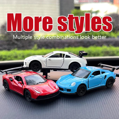 Drift Car Dashboard Toy Ornament — Swinging Mini Race Car Decoration for Car Interior, Funny Car Accessories Gift for Men and Car Lovers