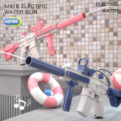 Electric Water Gun for Kids and Adults — Full Auto High Pressure Squirt Gun, Large Capacity Summer Beach Pool Toy, Outdoor Water Battle Game