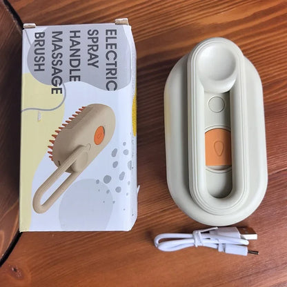 Pet Steam Brush for Cats and Dogs — 3 in 1 Spray Massage Grooming Comb, Hair Removal Deshedding Brush, Pet Cleaning Accessories