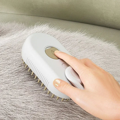 Pet Steam Brush for Cats and Dogs — 3 in 1 Spray Massage Grooming Comb, Hair Removal Deshedding Brush, Pet Cleaning Accessories