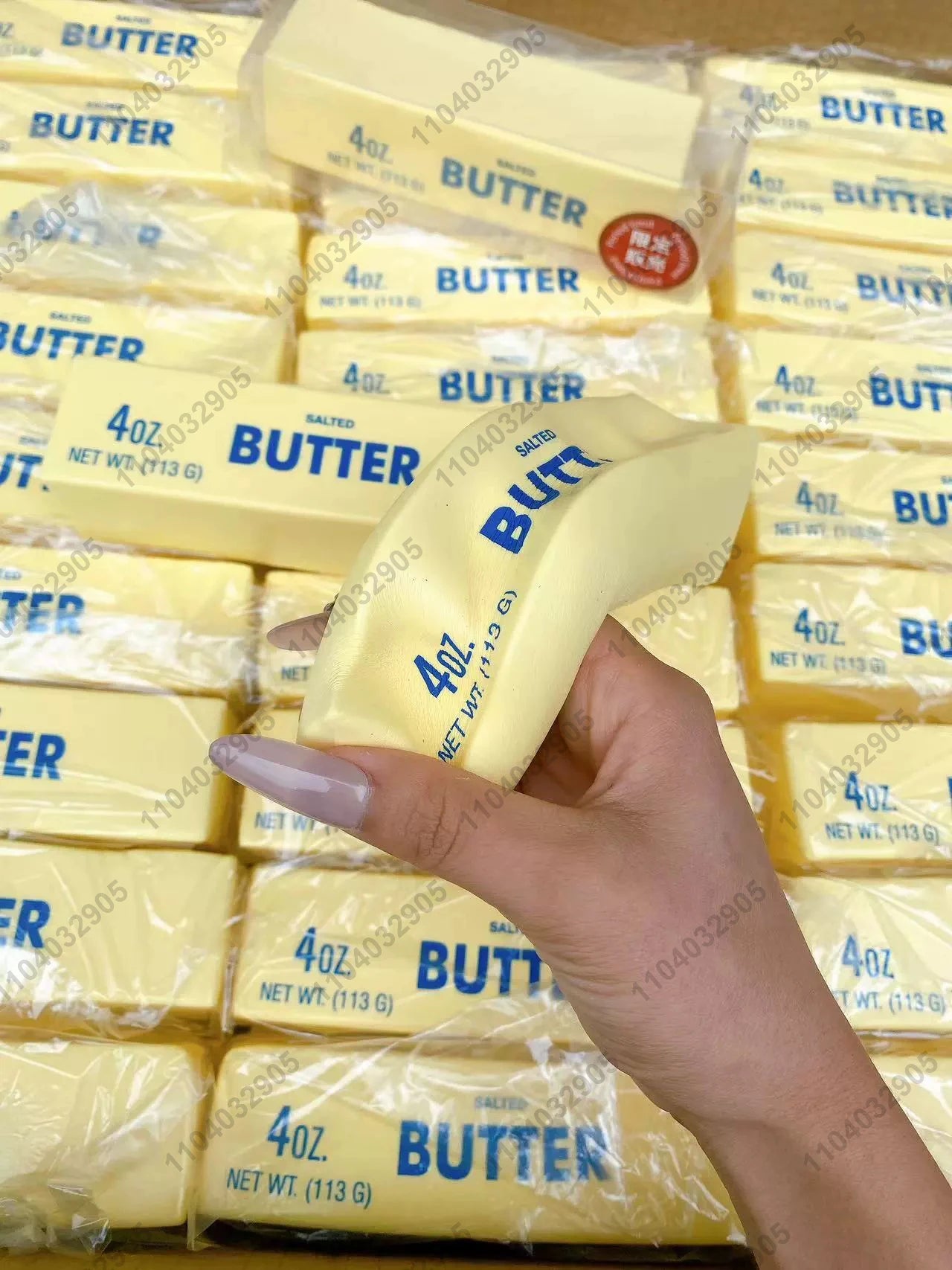 Butter Stick Squishy Fidget Toy — Slow Rising Stress Relief Squeeze Toy, Anti Anxiety Sensory Toy for Kids Teens and Adults, Funny Gift