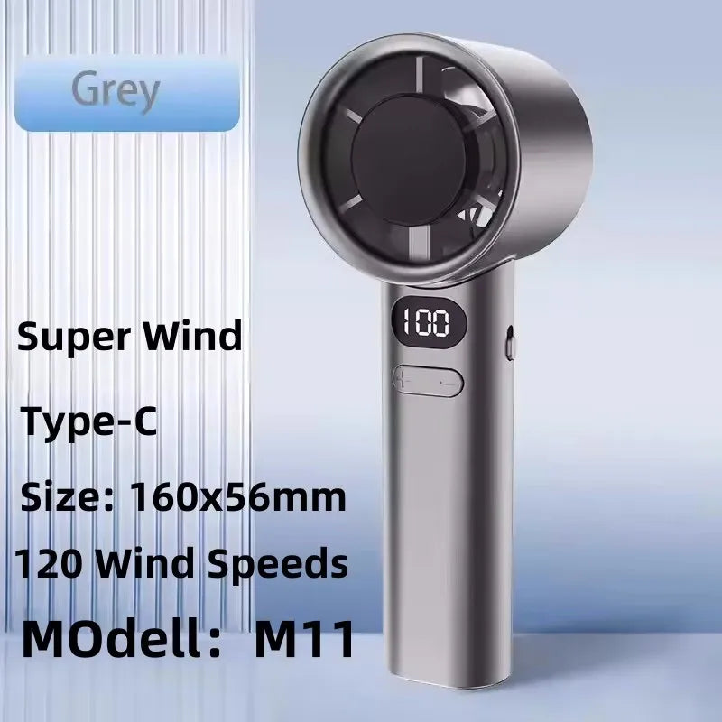 Bladeless Neck Fan — 8000mAh USB Rechargeable Portable Hanging Neck Fan with LED Display, Quiet Personal Air Cooler for Home Office and Outdoor