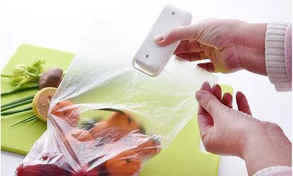 Mini Heat Bag Sealer Machine — Portable Handheld Food Bag Resealer for Chips, Snacks, Frozen Food, Plastic Bag Heat Seal Tool