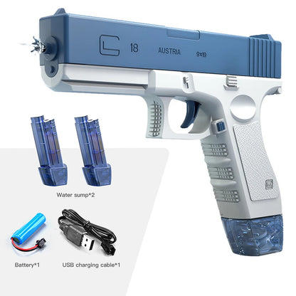 Electric Water Gun for Kids and Adults — Full Auto High Pressure Squirt Gun, Large Capacity Summer Beach Pool Toy, Outdoor Water Battle Game