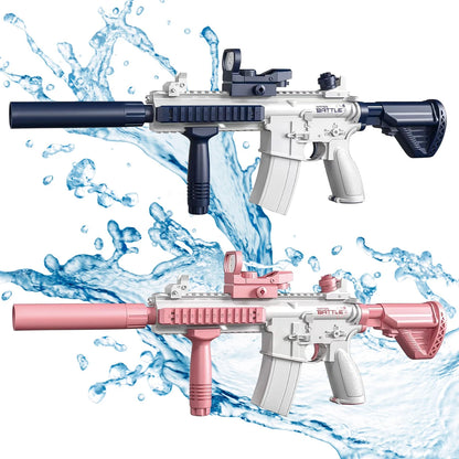 Electric Water Gun for Kids and Adults — Full Auto High Pressure Squirt Gun, Large Capacity Summer Beach Pool Toy, Outdoor Water Battle Game