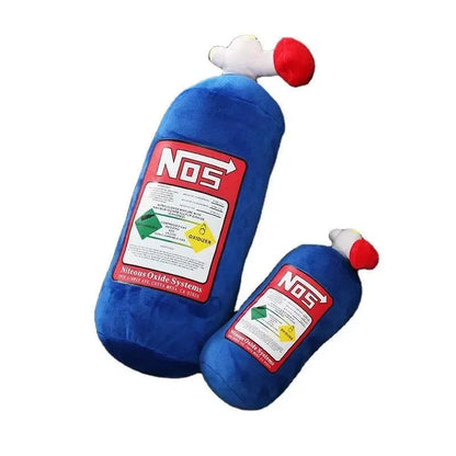 NOS Bottle Car Neck Pillow Headrest — Plush Racing Style Car Seat Cushion Support for Driver and Passenger, Car Interior Accessory Gift