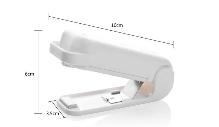 Mini Heat Bag Sealer Machine — Portable Handheld Food Bag Resealer for Chips, Snacks, Frozen Food, Plastic Bag Heat Seal Tool