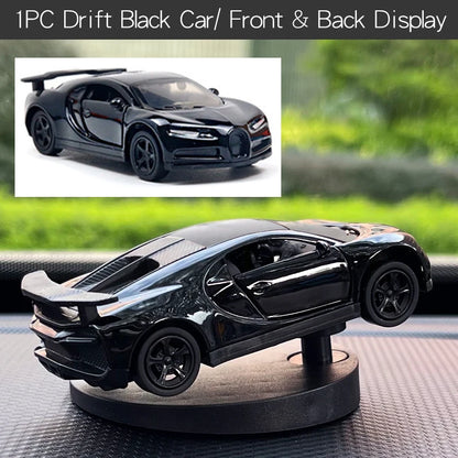 Drift Car Dashboard Toy Ornament — Swinging Mini Race Car Decoration for Car Interior, Funny Car Accessories Gift for Men and Car Lovers