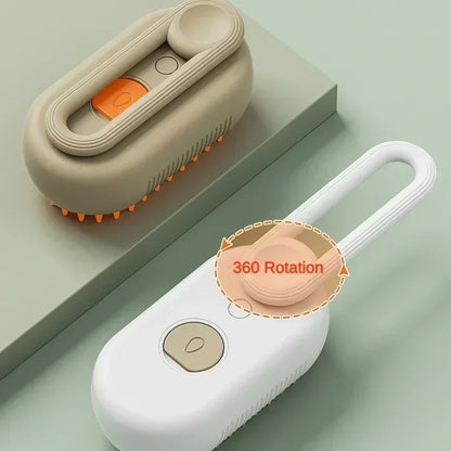 Pet Steam Brush for Cats and Dogs — 3 in 1 Spray Massage Grooming Comb, Hair Removal Deshedding Brush, Pet Cleaning Accessories
