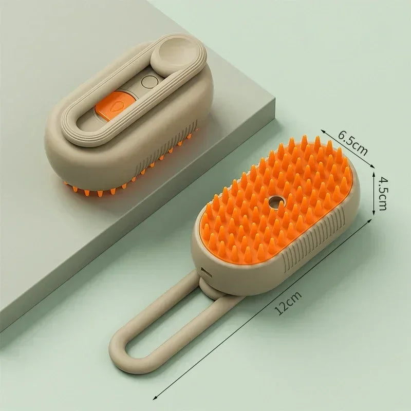 Pet Steam Brush for Cats and Dogs — 3 in 1 Spray Massage Grooming Comb, Hair Removal Deshedding Brush, Pet Cleaning Accessories