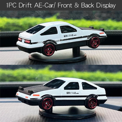 Drift Car Dashboard Toy Ornament — Swinging Mini Race Car Decoration for Car Interior, Funny Car Accessories Gift for Men and Car Lovers