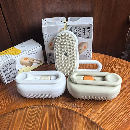 Pet Steam Brush for Cats and Dogs — 3 in 1 Spray Massage Grooming Comb, Hair Removal Deshedding Brush, Pet Cleaning Accessories