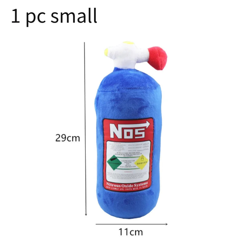 NOS Bottle Car Neck Pillow Headrest — Plush Racing Style Car Seat Cushion Support for Driver and Passenger, Car Interior Accessory Gift